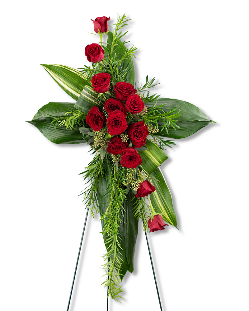 Abiding Love Cross Standing Spray Product Image